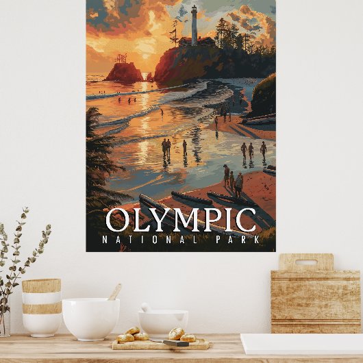 Poster Parc national olympique (Cuisine)