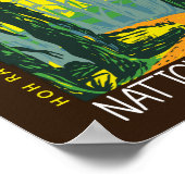 Poster Parc National Olympique Hoh Rainforest désorganisé (Coin)