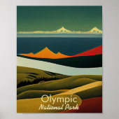 Poster Parc national olympique minimaliste (Devant)