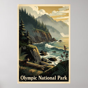 Poster Parc national Olympique Rétro