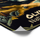 Poster Parc national olympique Vintage (Coin)