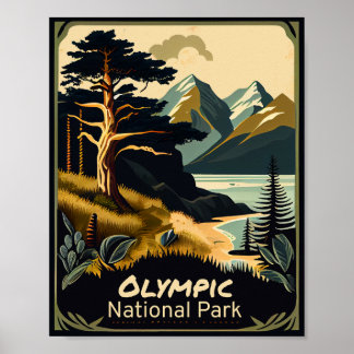 Poster Parc national olympique Vintage