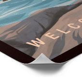 Poster Parc National Olympique Washington Souvenir Vintag (Coin)