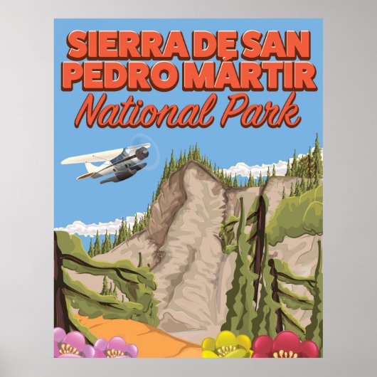 Poster Parc national Sierra de San Pedro Mártir (Devant)