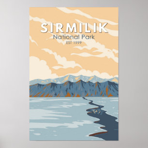 Poster Parc national Sirmilik Canada Tourisme Art Vintage