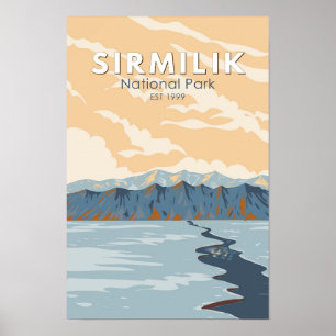Poster Parc national Sirmilik Canada Voyage Art Vintage