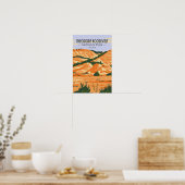Poster Parc national Theodore Roosevelt Vintage (Cuisine)