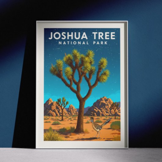 Poster Parc national vintage de Joshua Tree