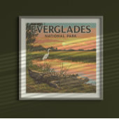 Poster Parc national vintage des Everglades