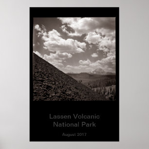 Poster Parc national volcanique de Lassen, Cendder Cone