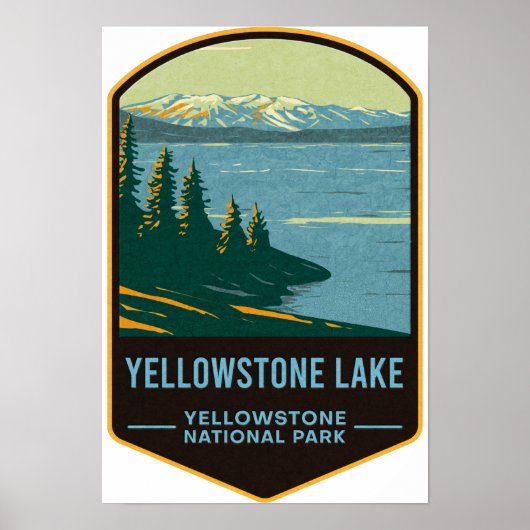 Poster Parc national Yellowstone Lake (Devant)