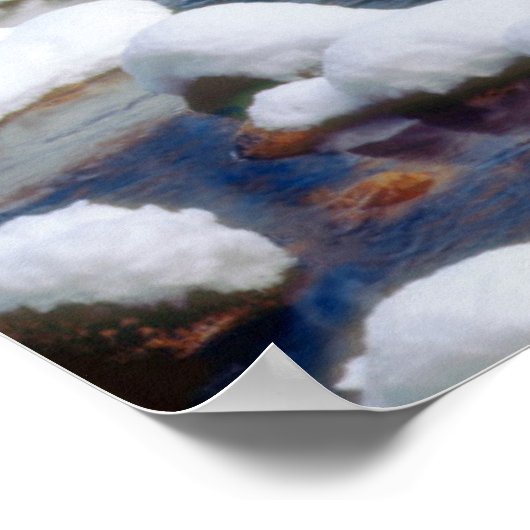 Poster Parc national Yosemite d'hiver (Coin)