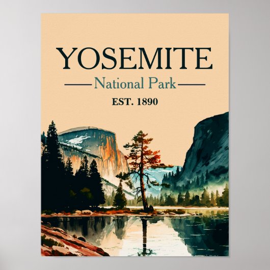 Poster Parc National Yosemite El Capitan En Automne (Devant)