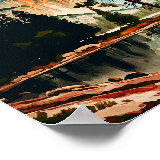 Poster Parc National Yosemite El Capitan En Automne (Coin)