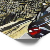 Poster Parc national Yosemite Iconique US Rock Mountain (Coin)