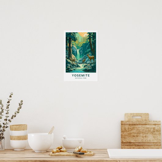 Poster Parc national Yosemite Imprimer (Cuisine)