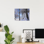 POSTER "PARC OLANDER DANS LA NEIGE" (Bureau à domicile)