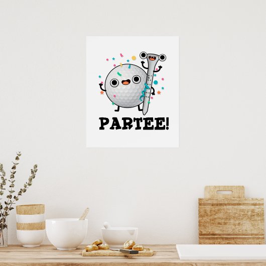 Poster Parc-Tee Funny Golf Pun (Cuisine)