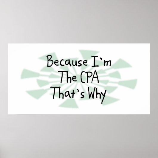 Poster Parce que je suis le CPA (Devant)