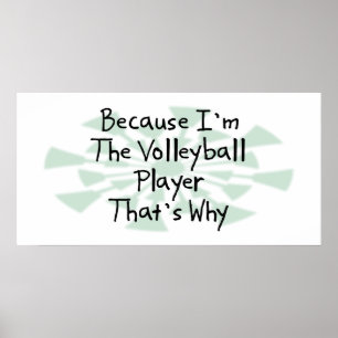 Poster Parce que je suis le joueur de volley-ball