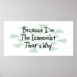 Poster Parce que je suis l'économiste