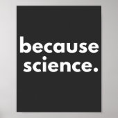 Poster Parce que la science (Devant)