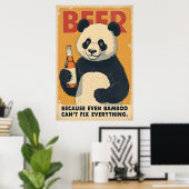 Poster Parce que même Bamboo ne peut pas tout réparer (Bureau à domicile)