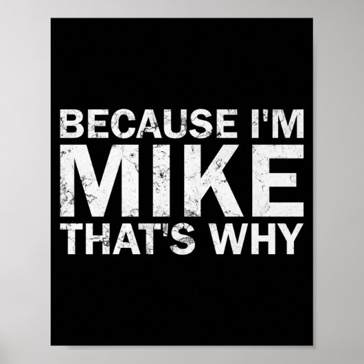 Poster Parce que Mike c'est pourquoi anniversaire sarcast (Devant)