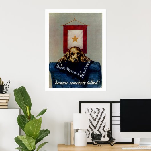 Poster Parce Que Quelqu'Un A Parlé (Bureau à domicile)