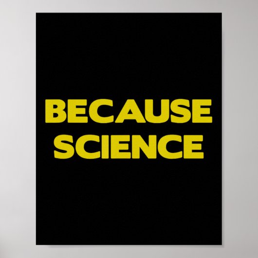 Poster Parce que Science Terre Science Enseignant Enseign (Devant)