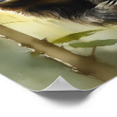 Poster Parcelle dans la forêt, aquarelle (Coin)