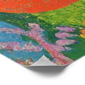 Poster Parcelles accrochées aux arbres (Coin)