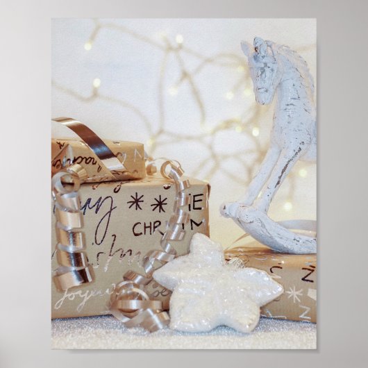 Poster Parcelles enroulées de Noël (Devant)