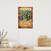POSTER PARCHEMIN DE RÉCOLTE DE COURGE ANTIQUE (Cuisine)
