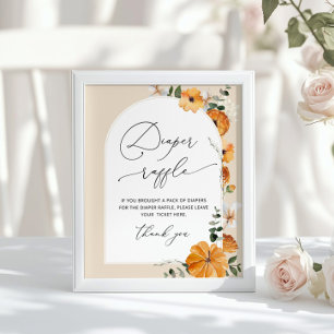 Poster Parchemin floral à automne neutre genre Rupture de