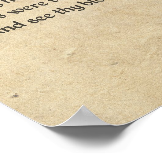 Poster Parchemin Shakespeare Sonnet 2 (Coin)