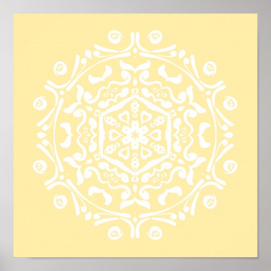 Poster Parchment Mandala (Devant)