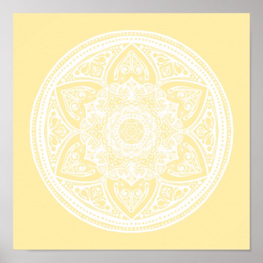 Poster Parchment Mandala (Devant)