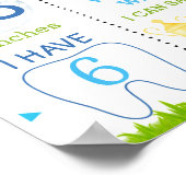 Poster Parcours d'anniversaire de la fête de golf (Coin)