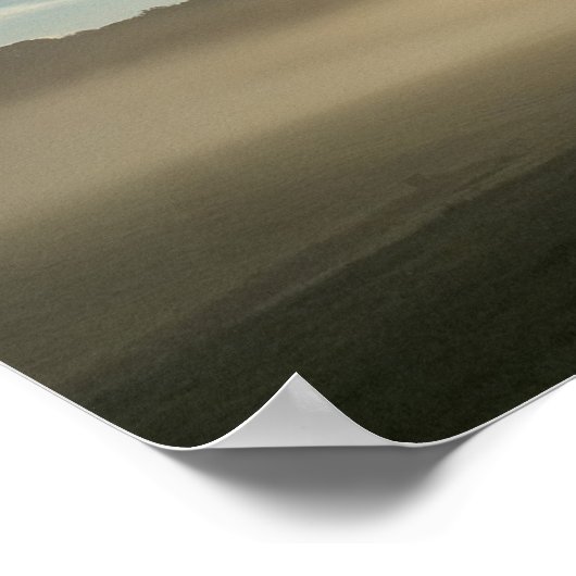 Poster Parcours de fond à l'aube (Coin)