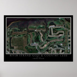 Poster Parcours de golf de River Strand Bradenton Carte s
