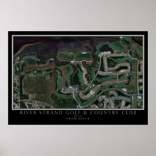 Poster Parcours de golf de River Strand Bradenton Carte s (Devant)