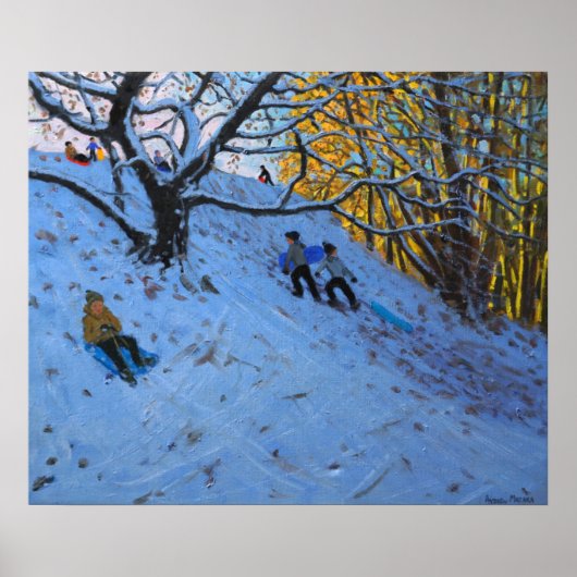 Poster Parcours de golf de Sledging Allestree (Devant)
