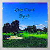 Poster Parcours de golf Grip it et Rip it (Devant)