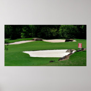 Poster Parcours De Golf Traverses De Sable