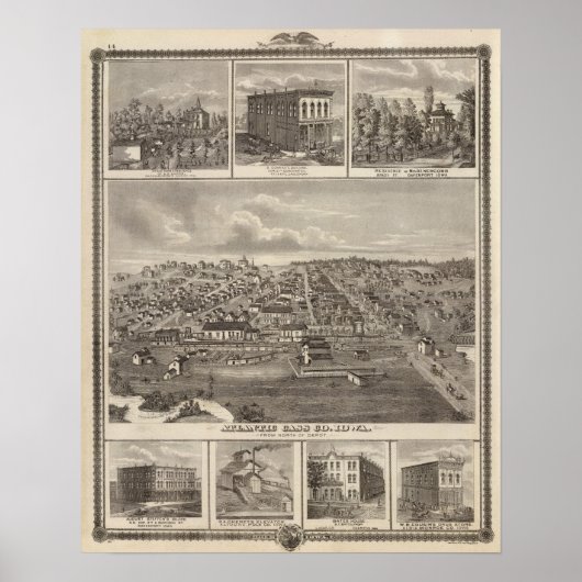 Poster Parcs et livres de l'Atlantique, de l'Iowa (Devant)