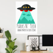 Poster Parcs N' Tech UFO 2 (Bureau à domicile)