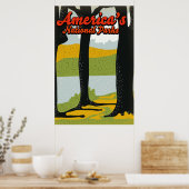 Poster Parcs nationaux d'Amérique (Cuisine)