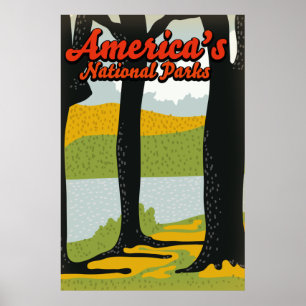 Poster Parcs nationaux d'Amérique
