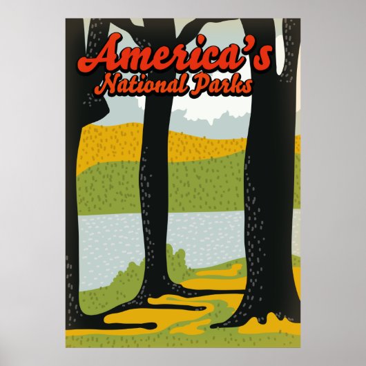 Poster Parcs nationaux d'Amérique (Devant)